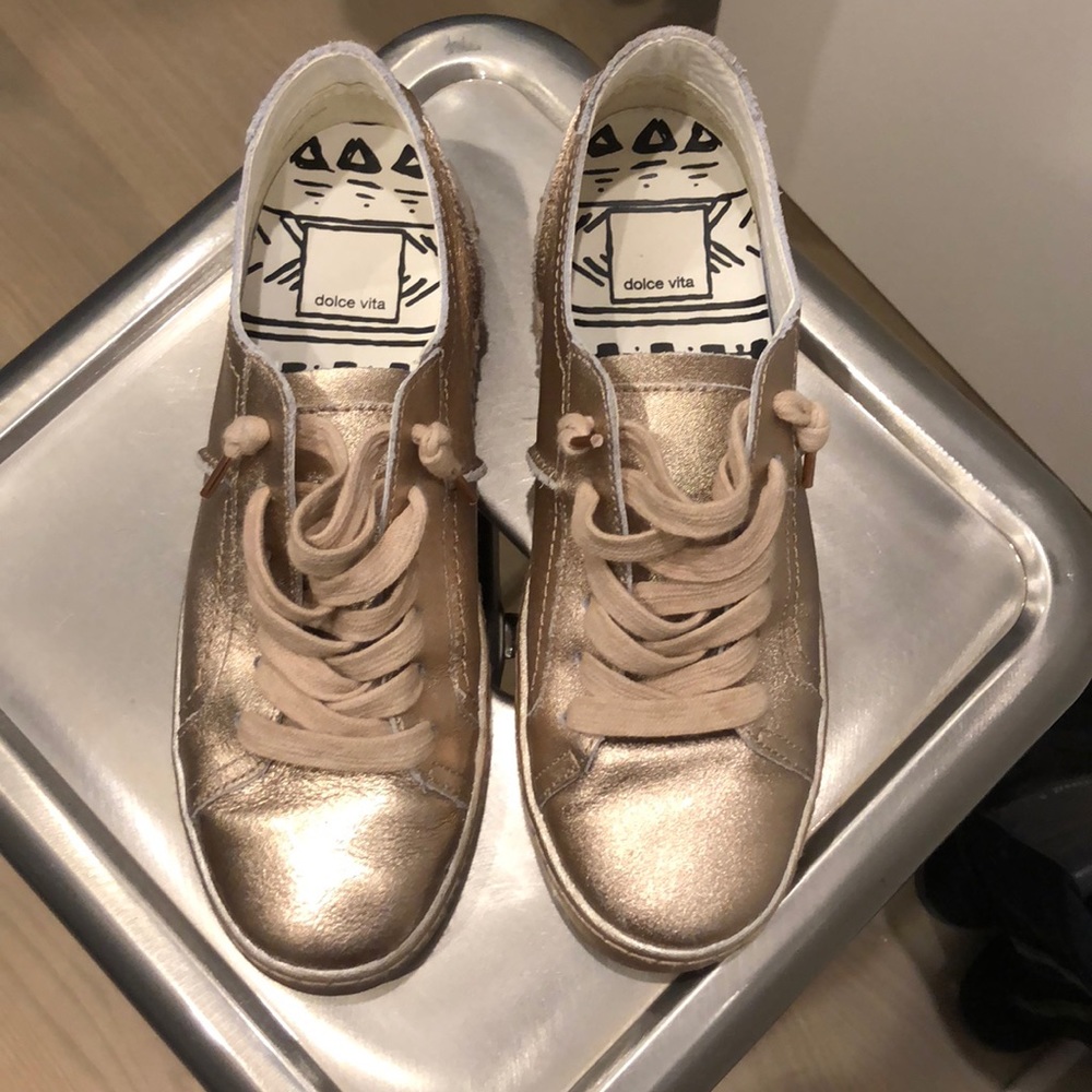 Barely worn dolce vita copper sneakers